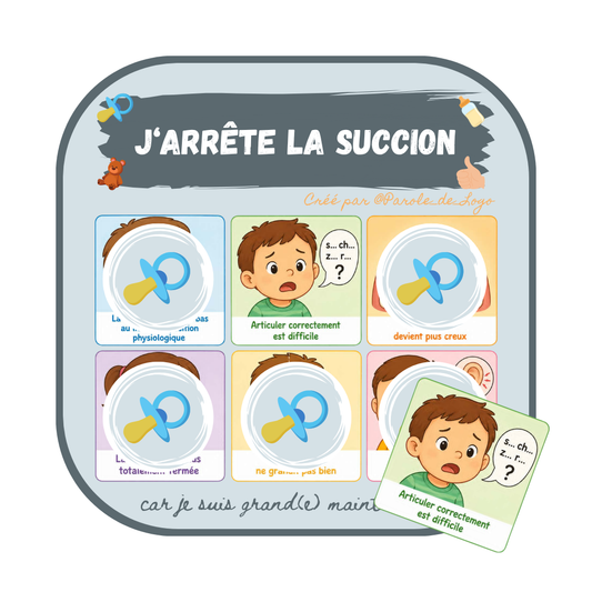 Education thérapeutique - Arrêt de la succion